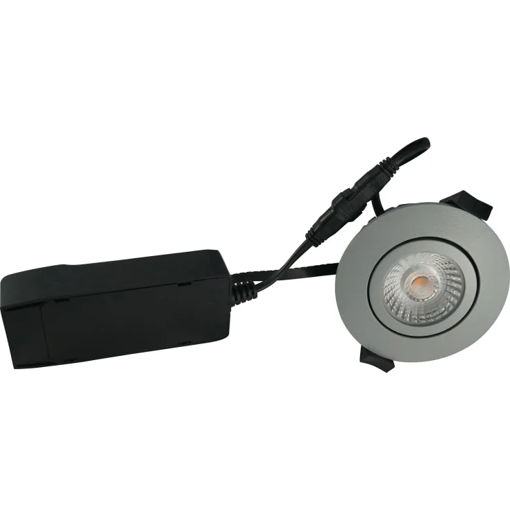 Nordtronic Low Profile ECO innfelt spotlight, grå, 4000K | 32111004 Nordtronic Low Profile ECO innfelt spotlight, grå, 4000K | 32111004