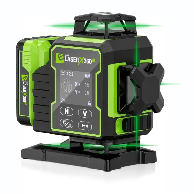 Elma Laser X360-M linjelaser med motorisert fot og fjernkontroll | 8023322