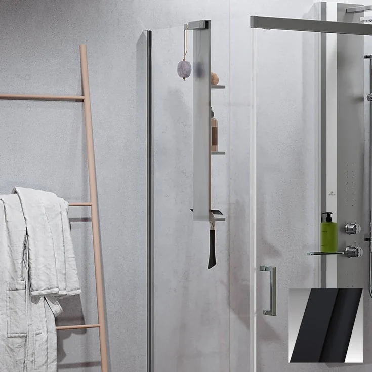 Novellini Zephyros 2.0 FH fastvegg, 97-100 cm, klart glass, sort matt profil | ZEP2FH97-1H Novellini Zephyros 2.0 FH fastvegg, 97-100 cm, klart glass, sort matt profil | ZEP2FH97-1H