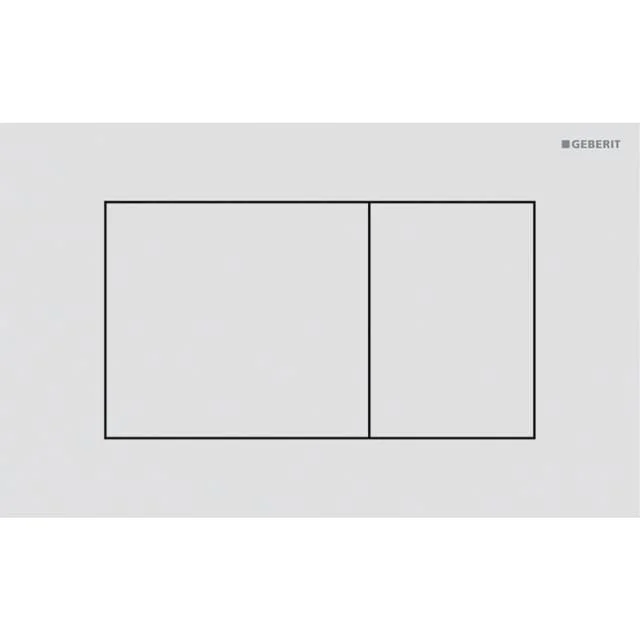 Geberit Sigma 40 Square betjeningsplate, matt hvit | 1387334