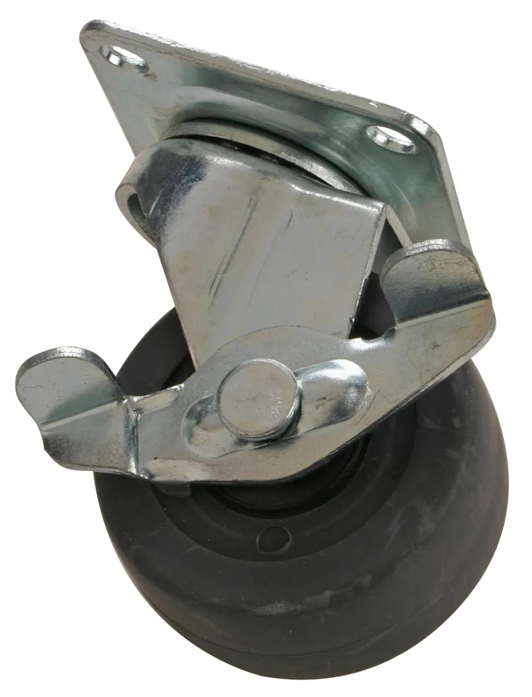 TRANSPORTHJUL MED PLATE OG BREMS Ø50MM v:4411071