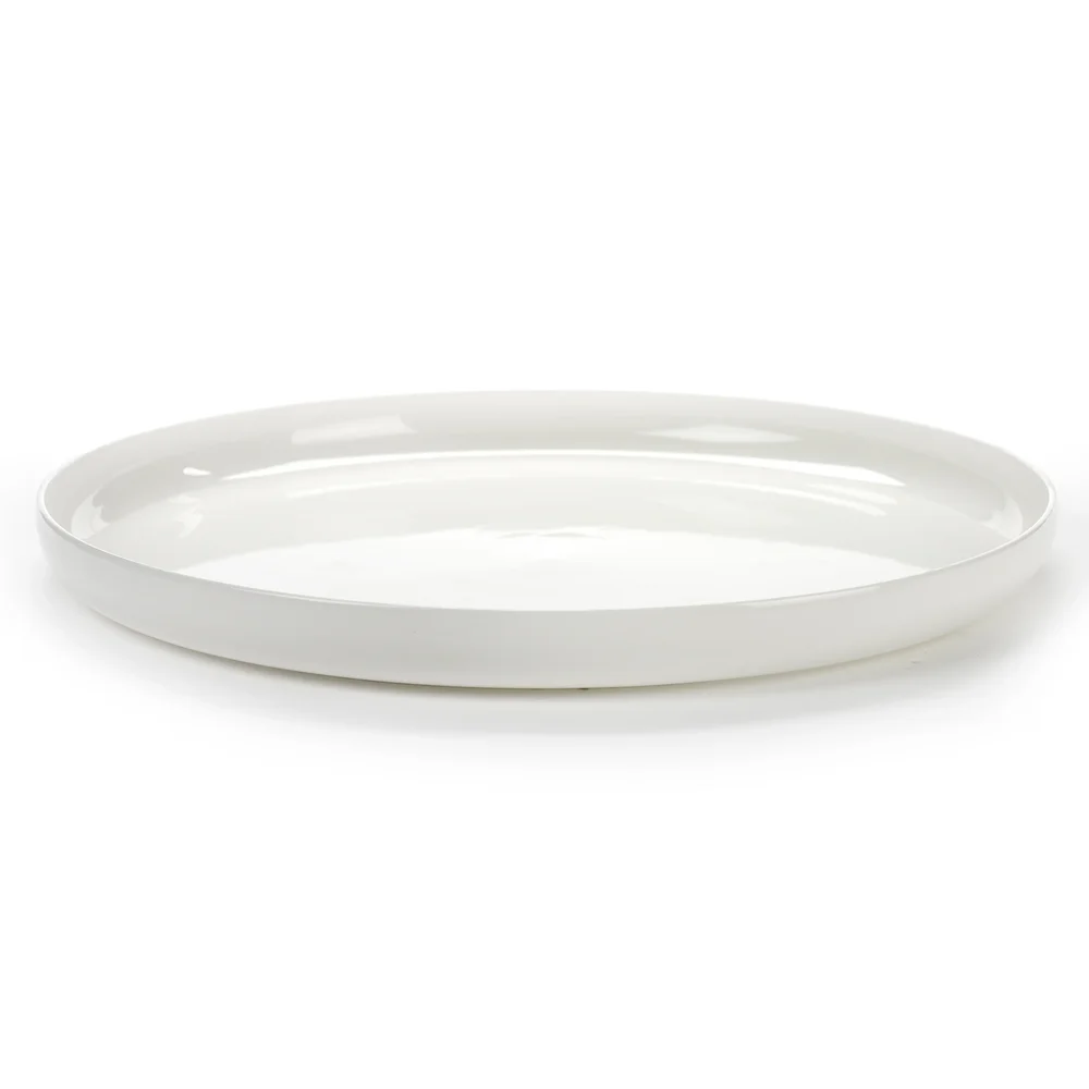 Base serveringsfat med høy kant hvit v:6407365 Base serveringsfat med høy kant hvit v:6407365
