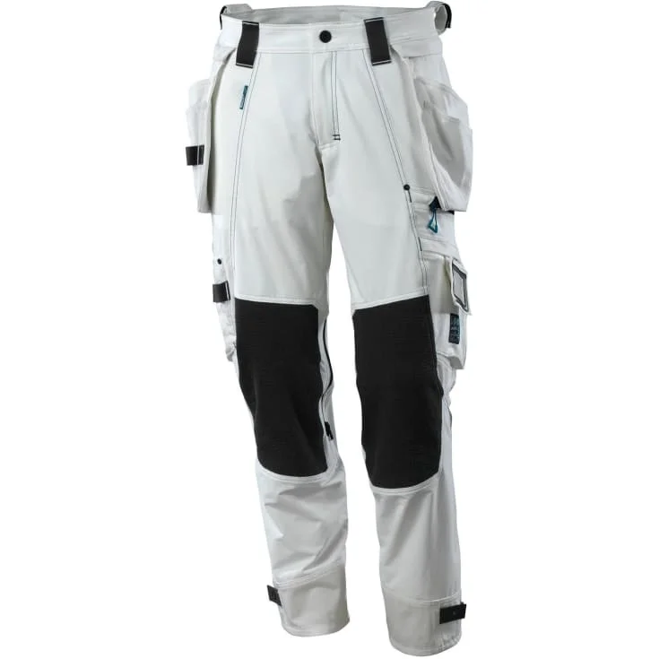 Mascot Advanced arbeidsbukse med stretch, hvit, str. 90C50 | 17031-311-06_90C50
