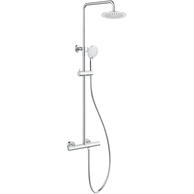 Bathlife Brusa takdusjsett, Ø24 cm, krom | 401054023 Bathlife Brusa takdusjsett, Ø24 cm, krom | 401054023