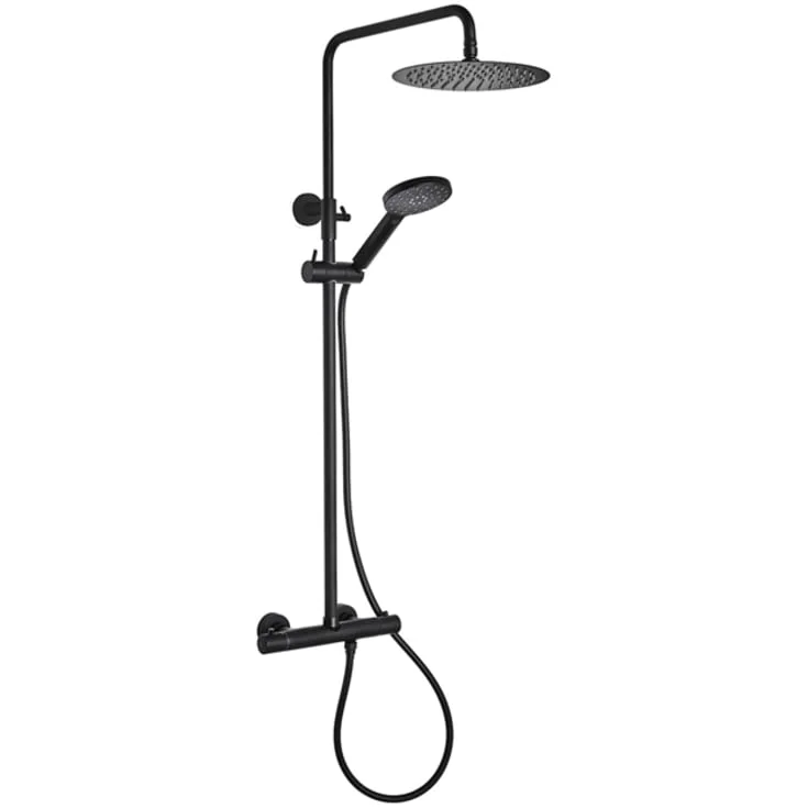 Hafa Fine komplett dusjsett, Ø200 mm, Sort | 1381846 Hafa Fine komplett dusjsett, Ø200 mm, Sort | 1381846