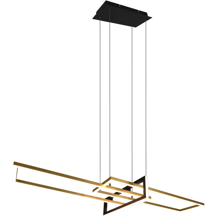 Trio Lighting Salinas langbordspendel, messing | 320310308
