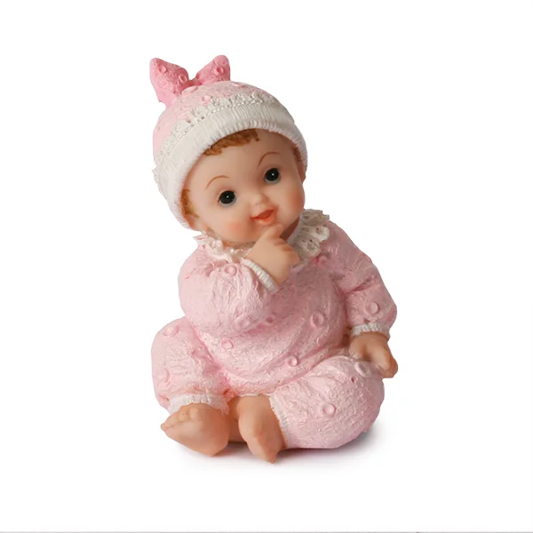 Baby sittende rosa 8cm v:5510273