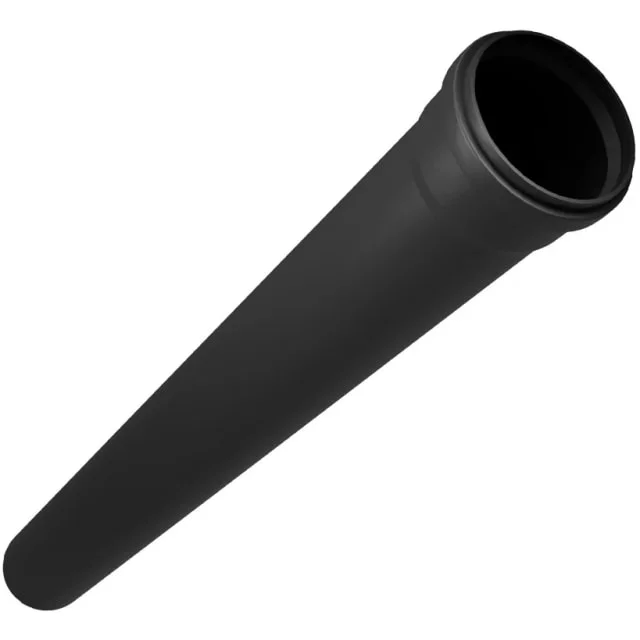 Cinderella ventilasjonsrør, PP-plast, muffe, 110×1066 mm, svart | 101856