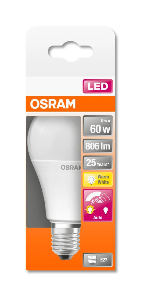 LED Classic A 60 9W 2700K motion sensor E27 v:1516324
