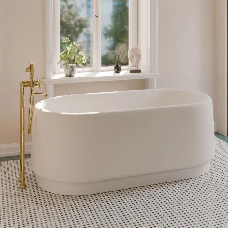 Copenhagen Bath Heritage frittstående badekar, 175×89 cm, hvit matt | 40030067 Copenhagen Bath Heritage frittstående badekar, 175×89 cm, hvit matt | 40030067