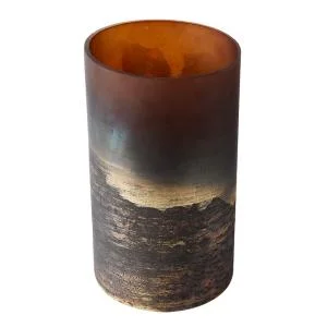 Lana vase 25 cm brun/gull v:5865722 Lana vase 25 cm brun/gull v:5865722