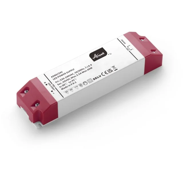 Ansell Lighting LED driver, 24V, 60W | AD60/24V