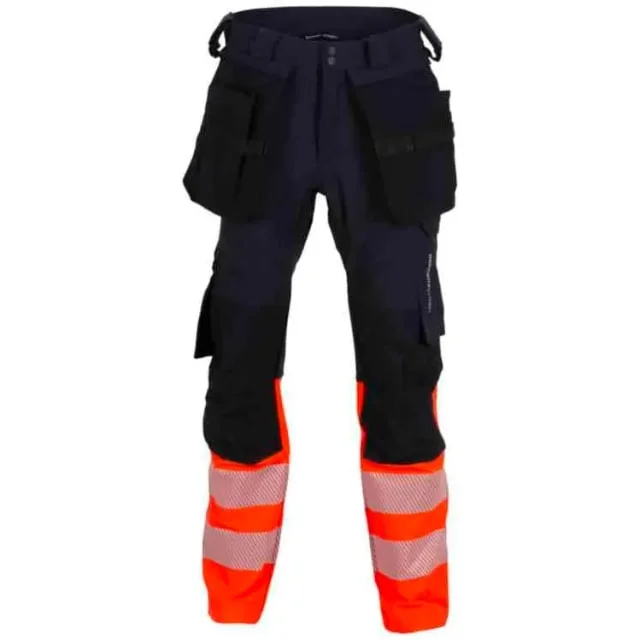 Bekken & Strøm Lillehammer 2.0 håndverksbukse, kl.1, unisex, str. C164, HiVis, sort/rød | 612228 Bekken & Strøm Lillehammer 2.0 håndverksbukse, kl.1, unisex, str. C164, HiVis, sort/rød | 612228