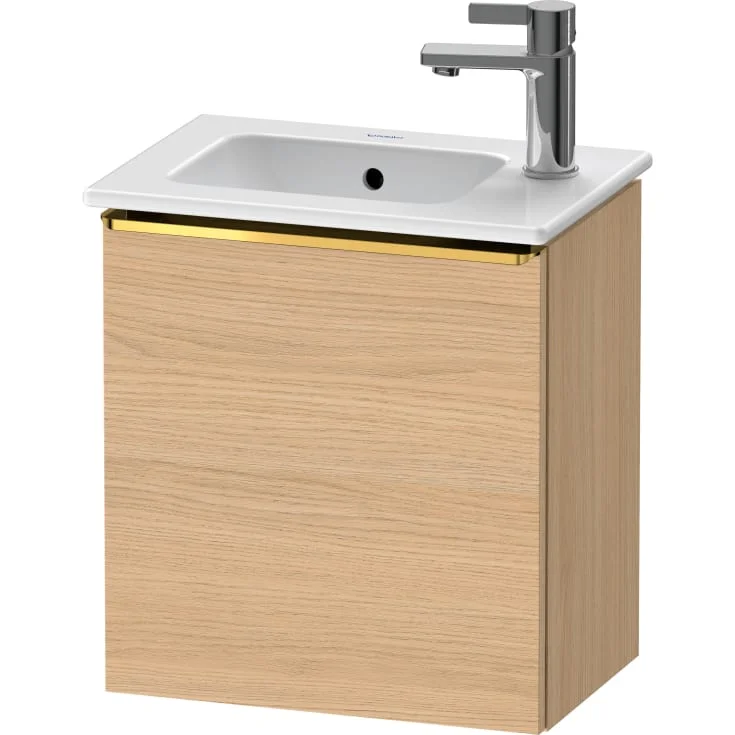 Duravit D-Neo servantskap, 41×27,4 cm, høyre, eik/gull | DE4259R34300000 Duravit D-Neo servantskap, 41×27,4 cm, høyre, eik/gull | DE4259R34300000