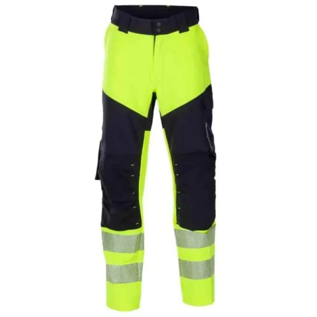 Bekken & Strøm Lillehammer arbeidsbukse, HiVis kl.1, dame, str. C50, gul/sort | 607796