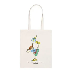 Pippi handlenett 38,5×42 cm Pippi vasker huset beige v:6902160