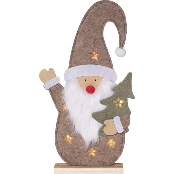 12 stk Star Trading Fabbe nisse med lys, 30 cm | 993-30 12 stk Star Trading Fabbe nisse med lys, 30 cm | 993-30
