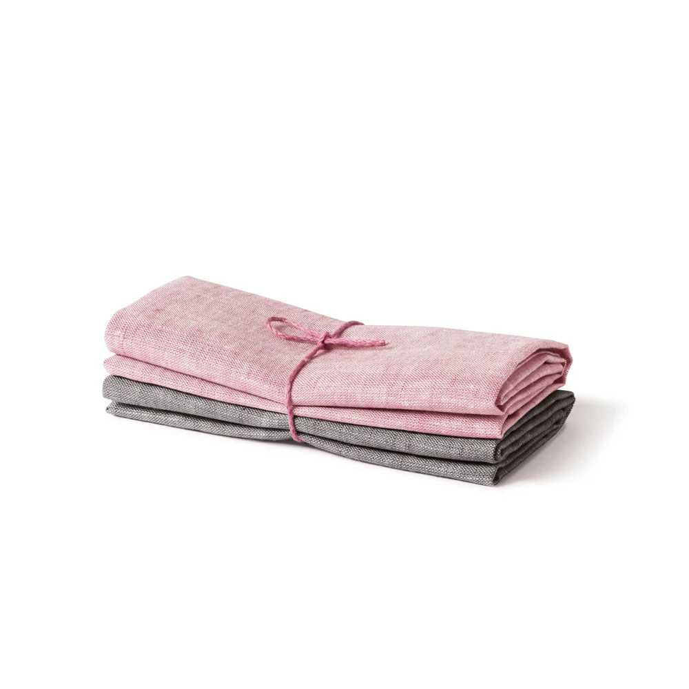 KJØKKENHÅNDKLE 100% LIN 2STK ROSA/BETONG 50X70CM v:7073452