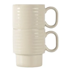 Coffee & More kaffekrus 30 cl 2 stk beige v:4682151 Coffee & More kaffekrus 30 cl 2 stk beige v:4682151