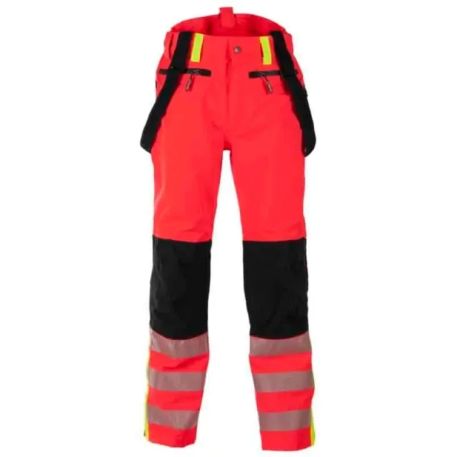 Bekken & Strøm Gjøvik skallbukse, HiVis kl.2, unisex, str. 3XL, rød/sort | 677647 Bekken & Strøm Gjøvik skallbukse, HiVis kl.2, unisex, str. 3XL, rød/sort | 677647