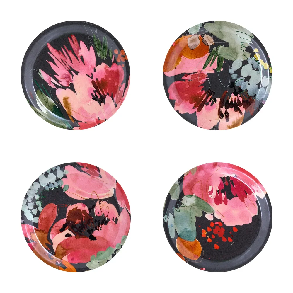 Garden Bouquet glassunderlag 4-stk. v:4663876 Garden Bouquet glassunderlag 4-stk. v:4663876