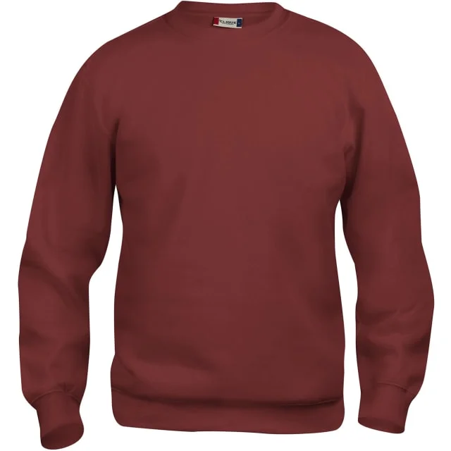 Clique Basic Roundneck collegegenser, bordeaux, str. M | 021030-38_M