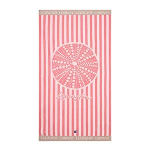 Strandhåndkle 180×100 cm velur/frotté rosa/hvit/beige v:3254657 Strandhåndkle 180×100 cm velur/frotté rosa/hvit/beige v:3254657