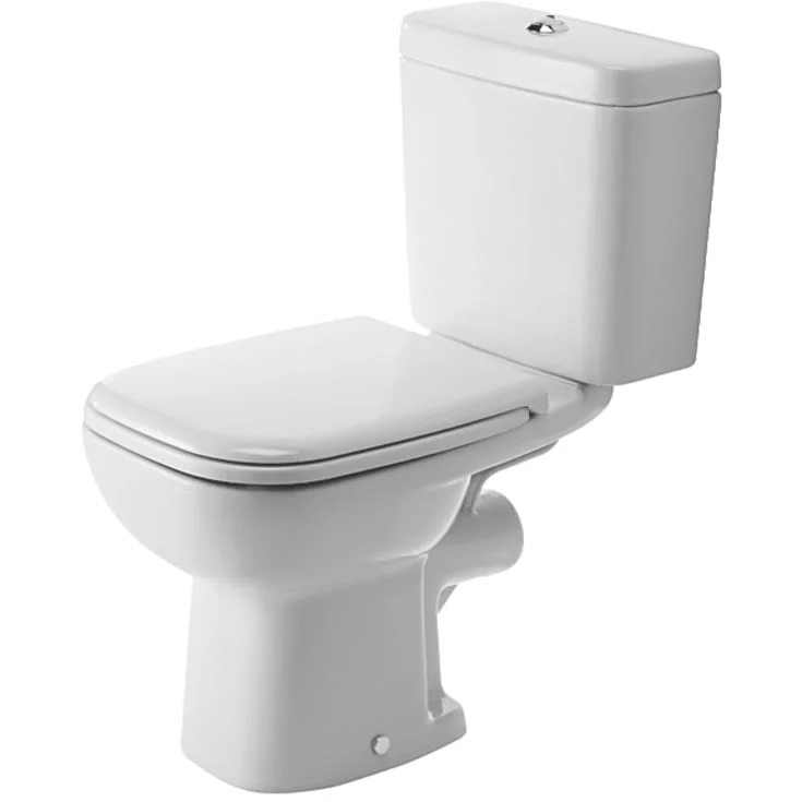 Duravit D-Code toalettskål m/P-lås, uten sisterne, hvit | 21110900002