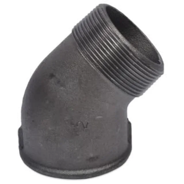 Sort vinkel, muffe/nippel 1" – 45° | 770121106