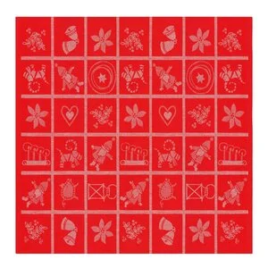 Adventruta duk 80×80 cm rød v:2498194 Adventruta duk 80×80 cm rød v:2498194