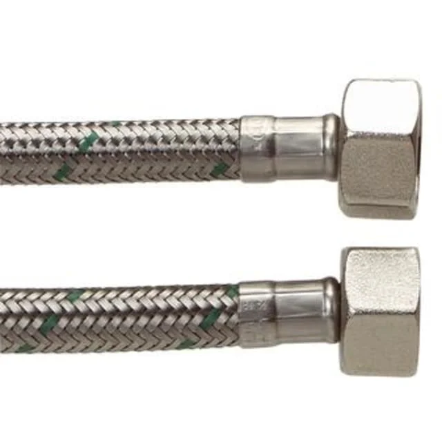 1/2" x 1/2" – 400mm armert slange med rustfritt stål | 38804604013 1/2" x 1/2" – 400mm armert slange med rustfritt stål | 38804604013