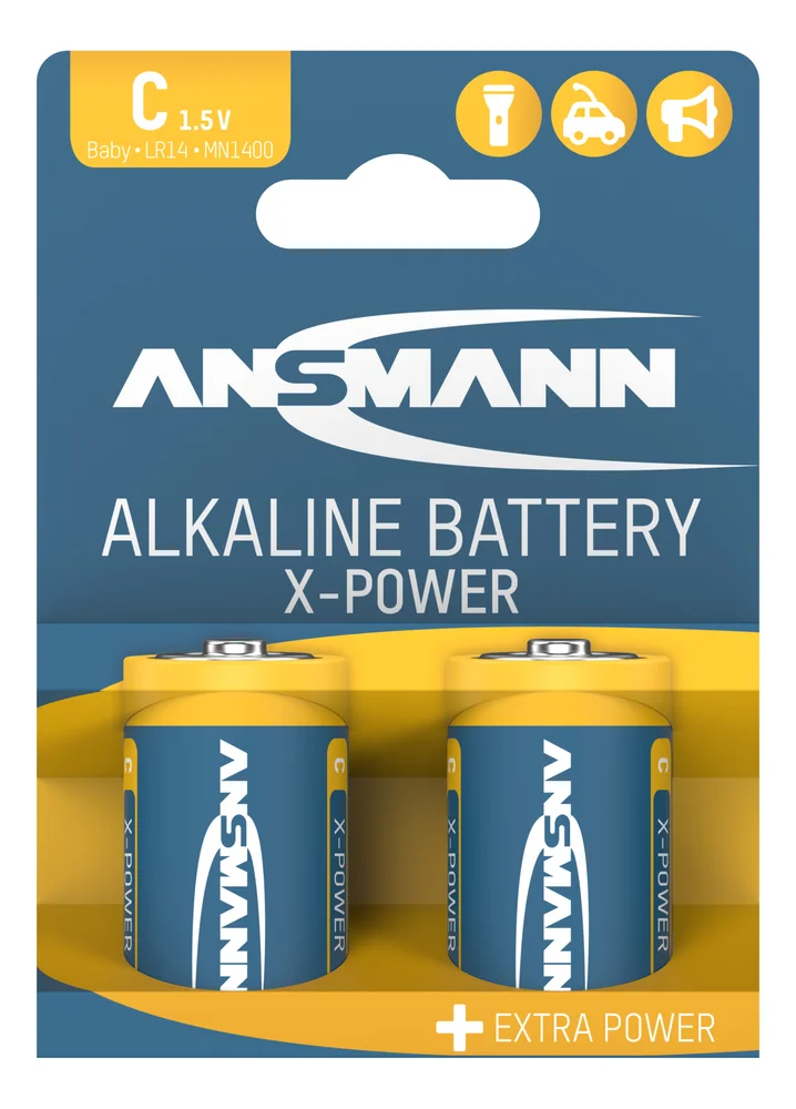 Batteri alkaline C 2stk XPower v:8657923 Batteri alkaline C 2stk XPower v:8657923