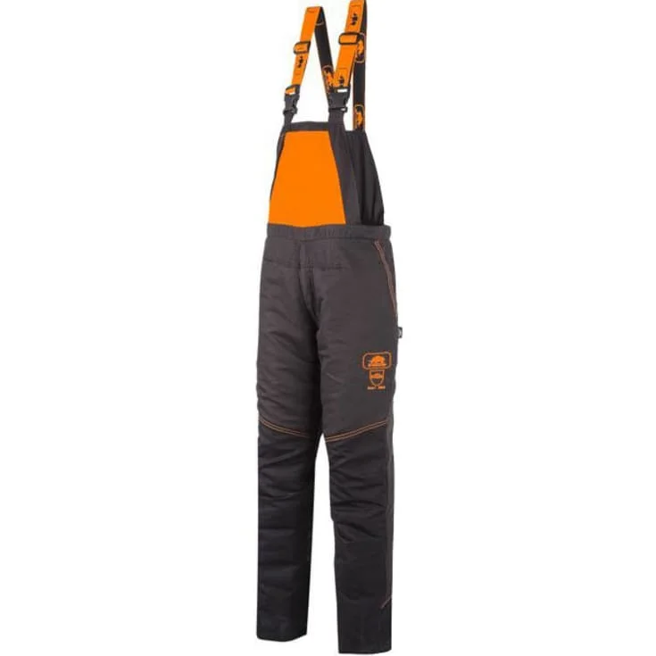 BasePro sagbeskyttelsesbukse, koksgrå/hi-vis oransje, str. M | 1RG1_M