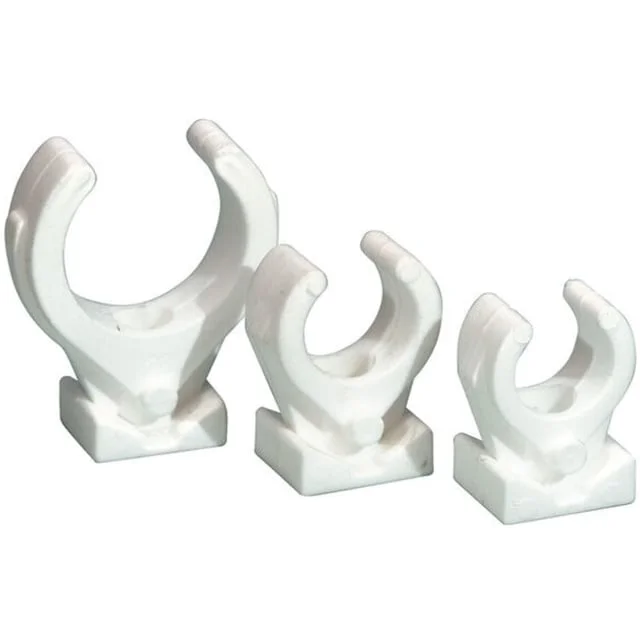 Purus klammer enkel, 22 mm, hvit, pose á 15 stk | 3493012 Purus klammer enkel, 22 mm, hvit, pose á 15 stk | 3493012