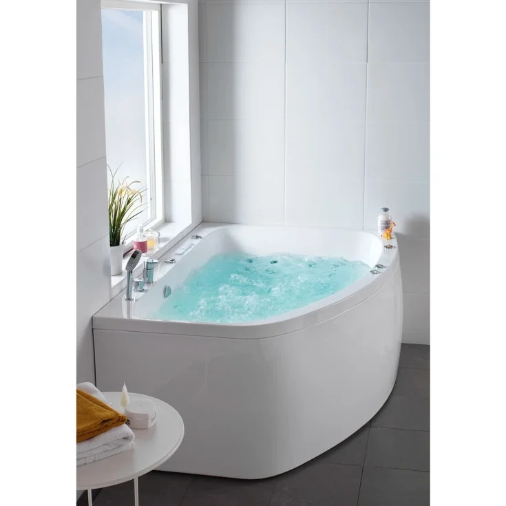 Hafa Aqua 160L Duo Premium boblebad, 1600×1166 mm, akryl, hvit | 1443064-00 Hafa Aqua 160L Duo Premium boblebad, 1600×1166 mm, akryl, hvit | 1443064-00