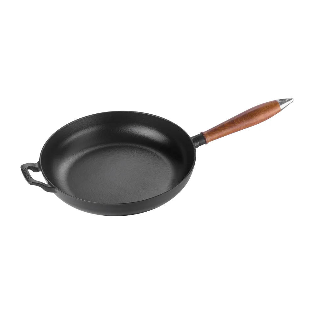 Vintage stekepanne med trehank Ø28 cm v:8154163 Vintage stekepanne med trehank Ø28 cm v:8154163