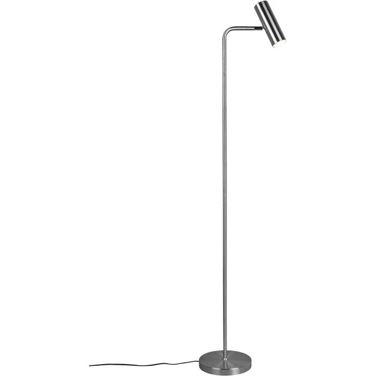Trio Lighting Marley gulvlampe, stål | 412400107