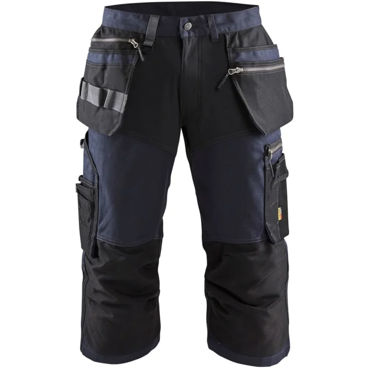 Blåkläder Workwear 1597 håndverkerknickers med 2-veis stretch, marineblå/sort, str. C48 | 1597-1343-8699_C48