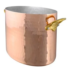 M’30 champagnekjøler oval 26×20 cm hamret kobber v:8227485