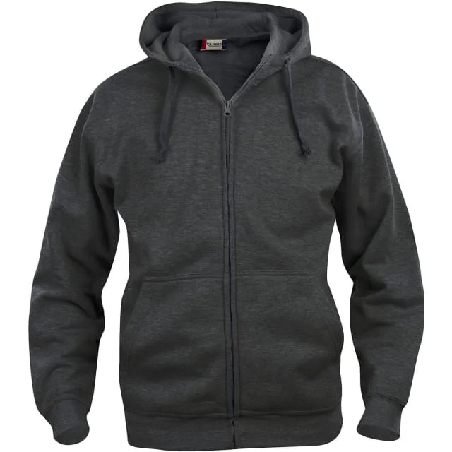 Clique Basic hettegenser med glidelås, koksgrå, str. L | 021034-955_L