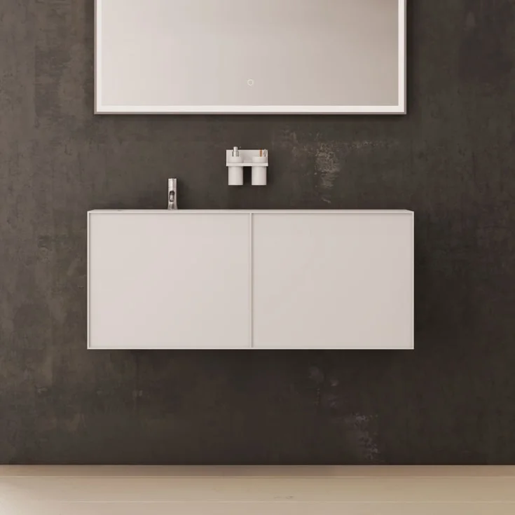 Copenhagen Bath Nexø 120 møbelpakke, venstre, 120×40 cm, hvit matt | 30010111 Copenhagen Bath Nexø 120 møbelpakke, venstre, 120×40 cm, hvit matt | 30010111
