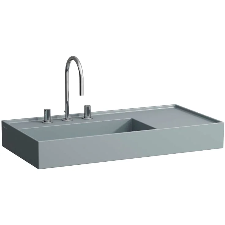 Kartell Laufen servant, 90×46 cm, venstre, matt grafitt | H8103387581111 Kartell Laufen servant, 90×46 cm, venstre, matt grafitt | H8103387581111