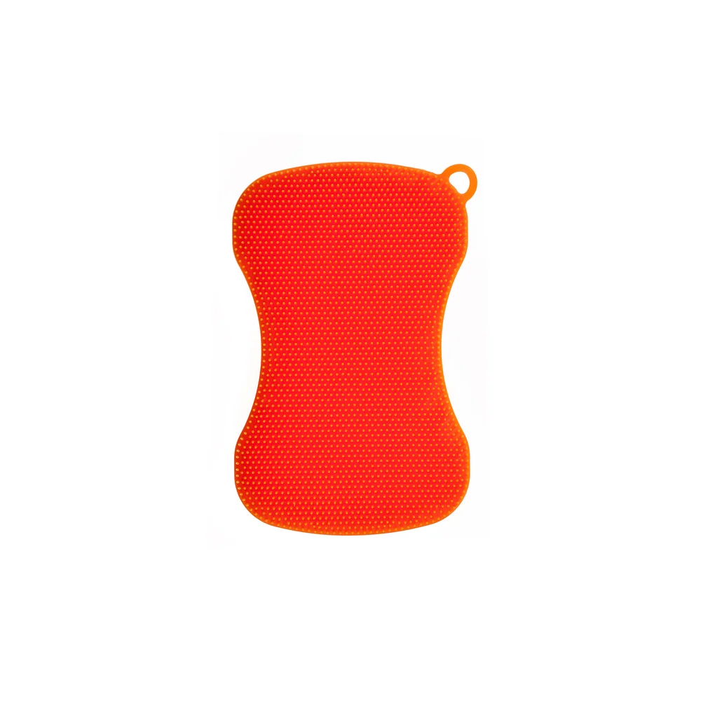 Svamp gjenbrukbar multifunksjonell oransje 13x8cm v:3702055 Svamp gjenbrukbar multifunksjonell oransje 13x8cm v:3702055
