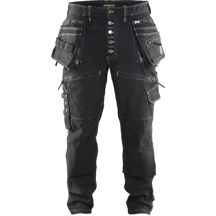 Blåkläder Workwear X1900 håndverkerbukser med 2-veis stretch, sort, str. D120 | 1999-1141-9900_D120 Blåkläder Workwear X1900 håndverkerbukser med 2-veis stretch, sort, str. D120 | 1999-1141-9900_D120