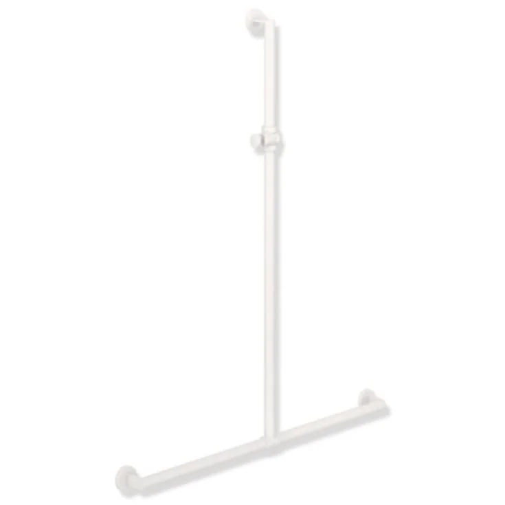 Hewi 900 T støttehåndtak/dusjstang, 76,5×125 cm, matt hvit | 900.35.40060 AS Hewi 900 T støttehåndtak/dusjstang, 76,5×125 cm, matt hvit | 900.35.40060 AS