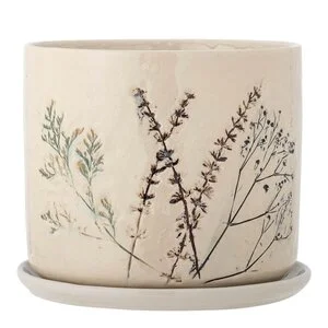 Bea blomsterpotte m/skål 18×21 cm natur v:2382659